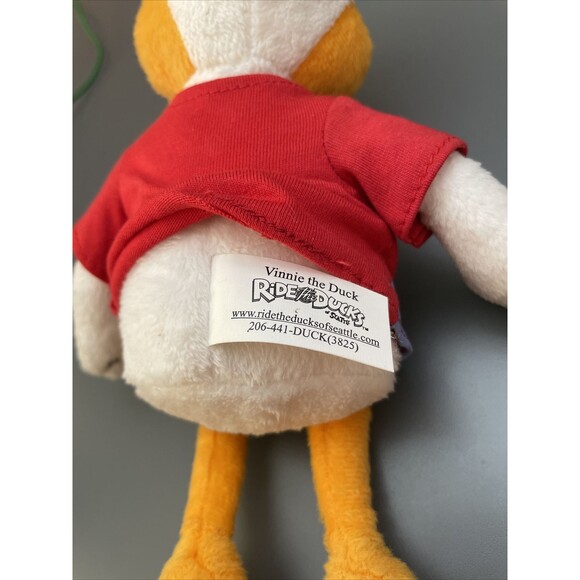 VINNIE THE DUCK PLUSH -11" - RIDE THE DUCKS OF SEATTLE- Closed Attraction, RARE - Picture 5 of 7